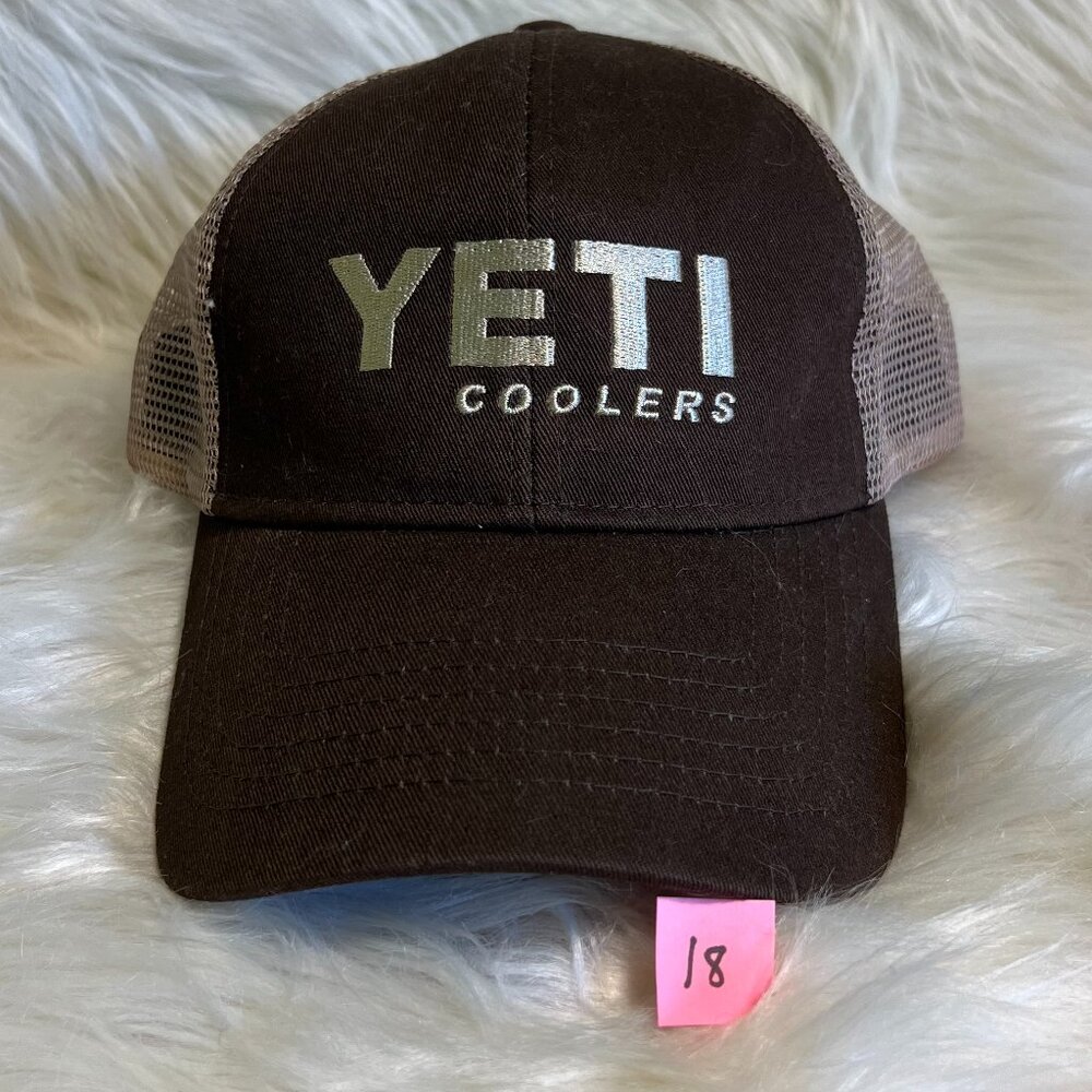 Yeti Coolers Hat Brand New NEVER WORN Brown & Tan Snap Back